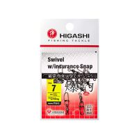 Карабин с вертлюгом Higashi Swivel w/Insurance Snap