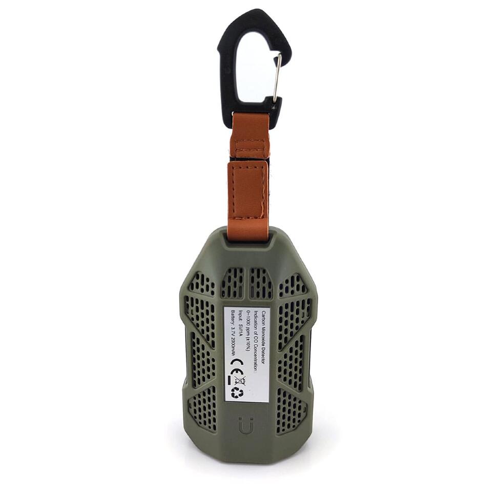 Детектор угарного газа Ice Cube + температура + влажность с LED-фонарём