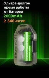 Детектор угарного газа Ice Cube + температура + влажность с LED-фонарём