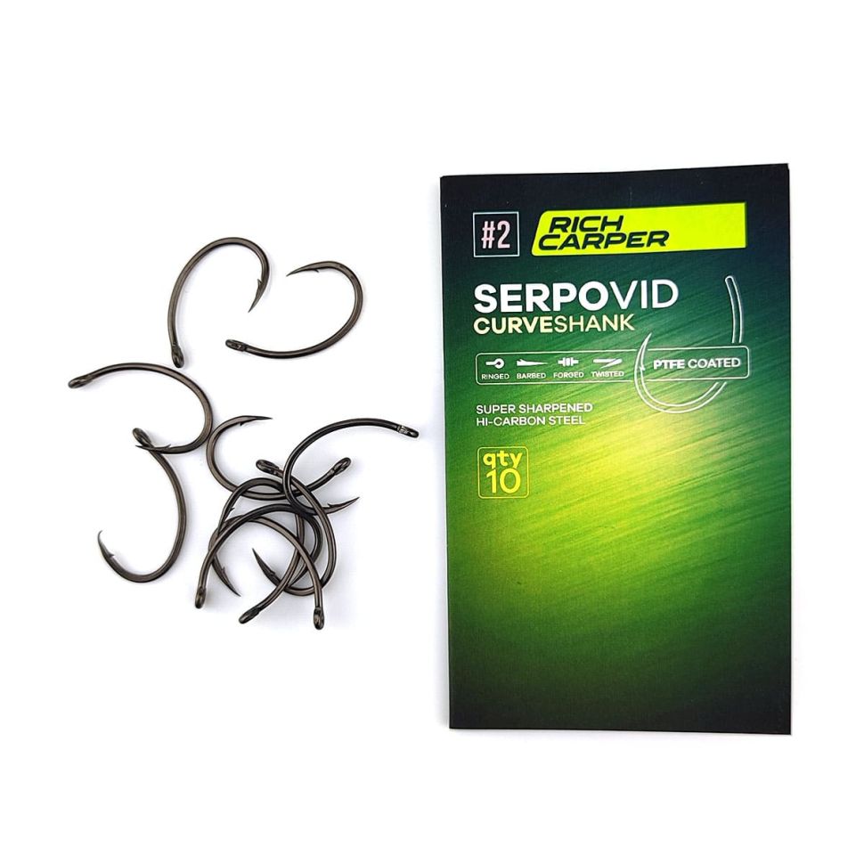 Крючки карповые Rich Carper Srpovid, PTFE