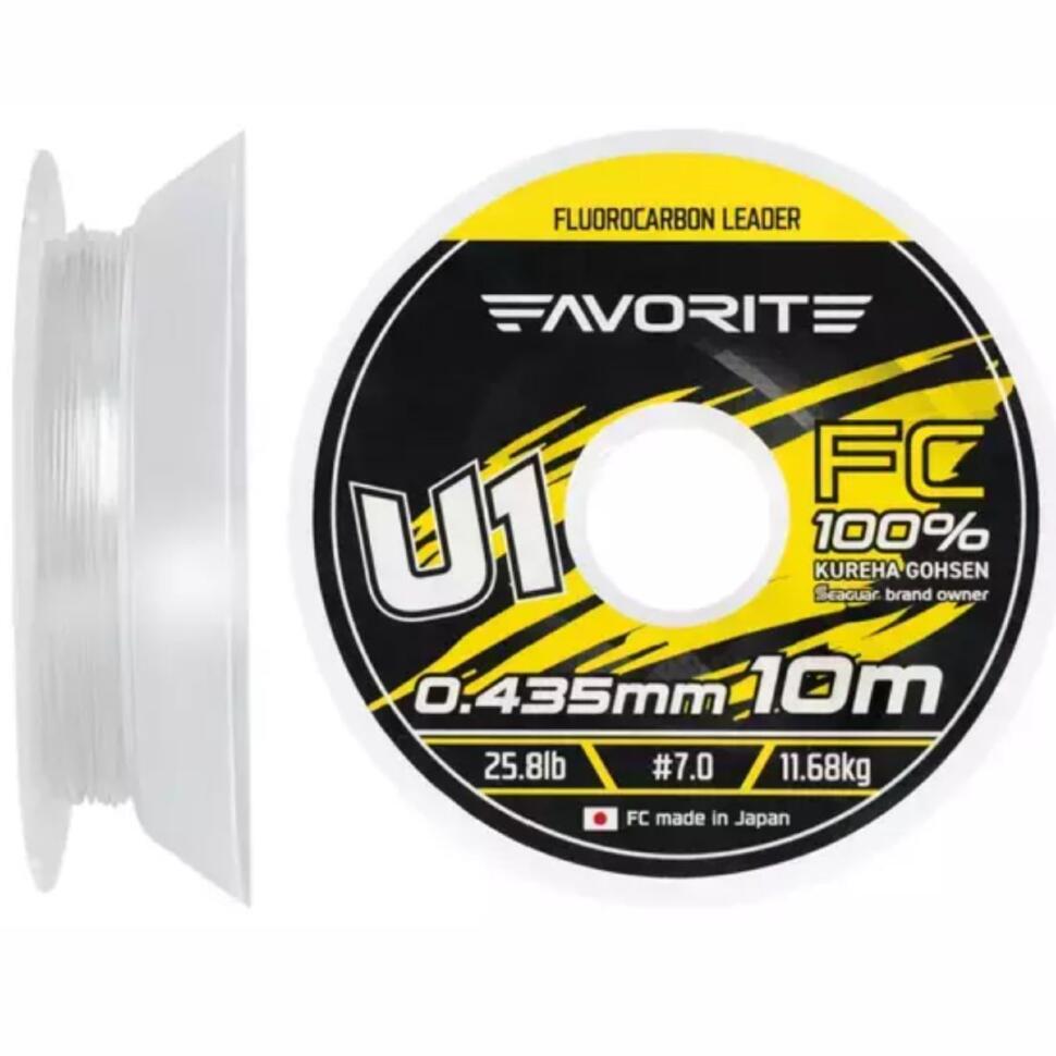 Леска флюорокарбоновая Favorite U1 FC 10m