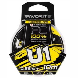 Леска флюорокарбоновая Favorite U1 FC 10m
