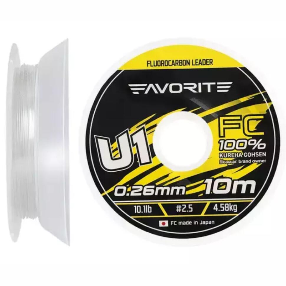 Леска флюорокарбоновая Favorite U1 FC 10m