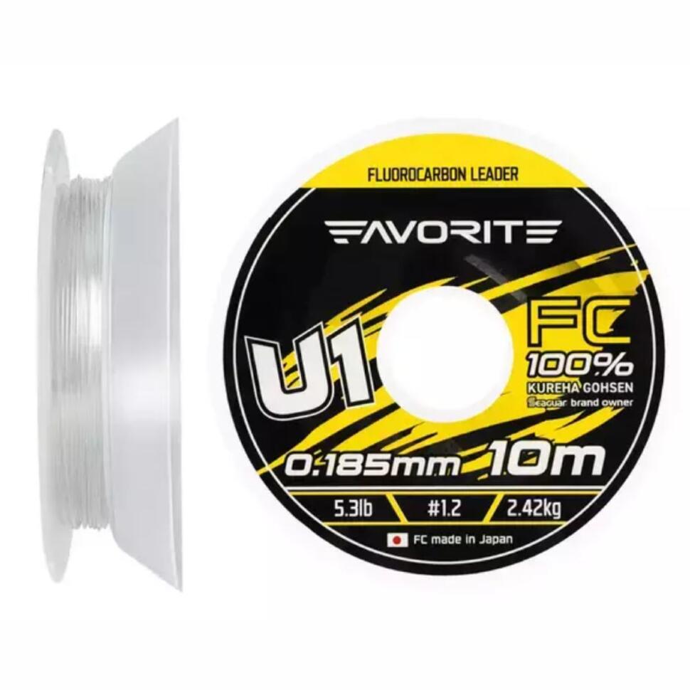Леска флюорокарбоновая Favorite U1 FC 10m