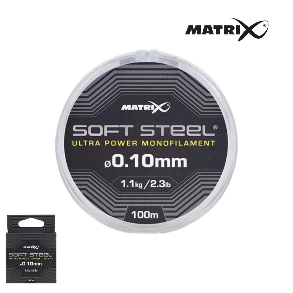 Монофильная леска Matrix Soft Steel Ultra Power 100m