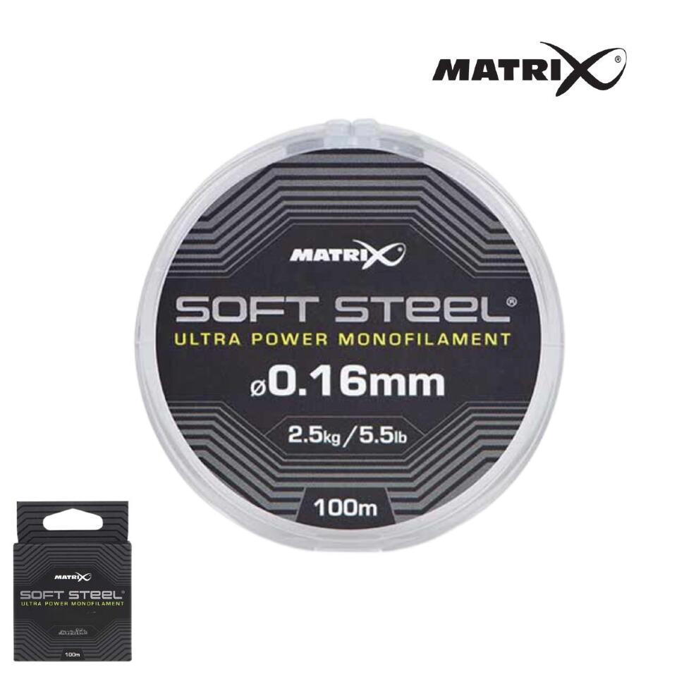 Монофильная леска Matrix Soft Steel Ultra Power 100m
