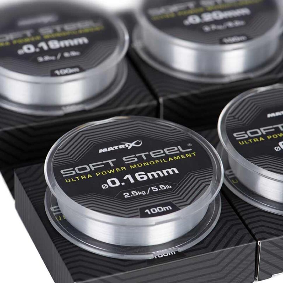 Монофильная леска Matrix Soft Steel Ultra Power 100m