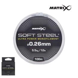 Монофильная леска Matrix Soft Steel Ultra Power 100m