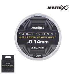 Монофильная леска Matrix Soft Steel Ultra Power 100m