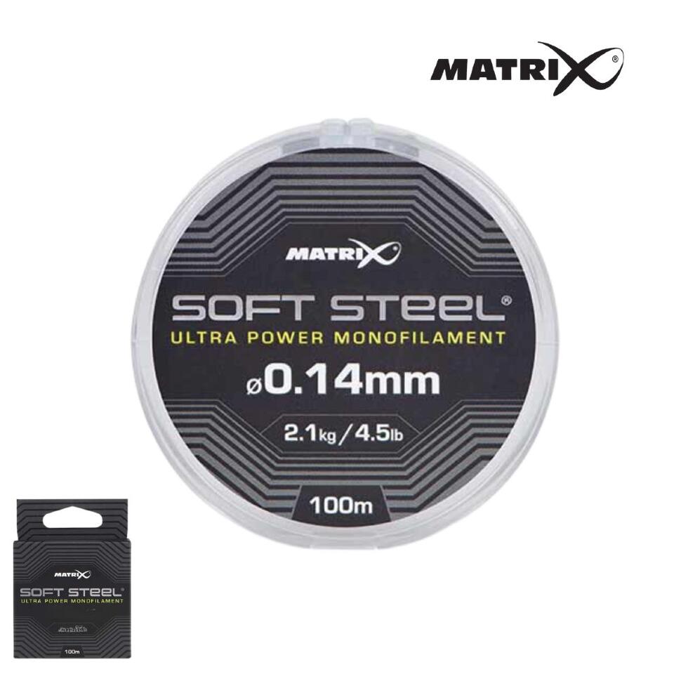 Монофильная леска Matrix Soft Steel Ultra Power 100m