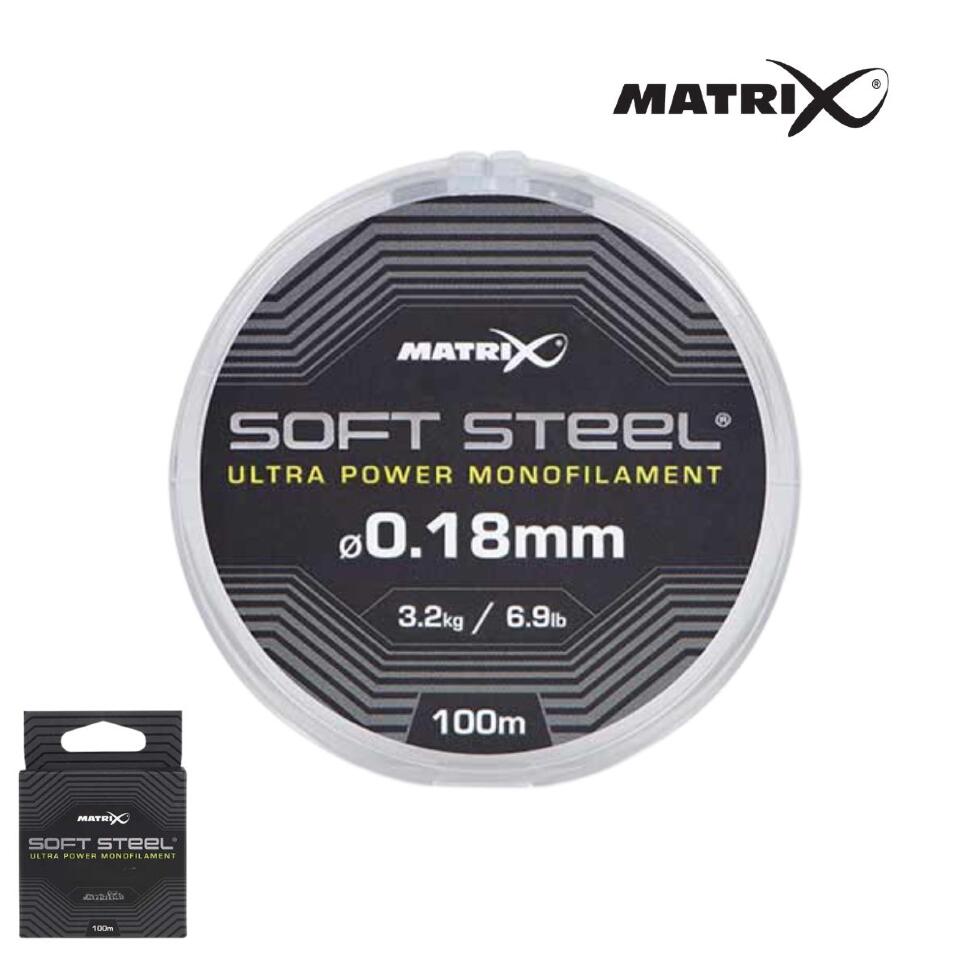 Монофильная леска Matrix Soft Steel Ultra Power 100m