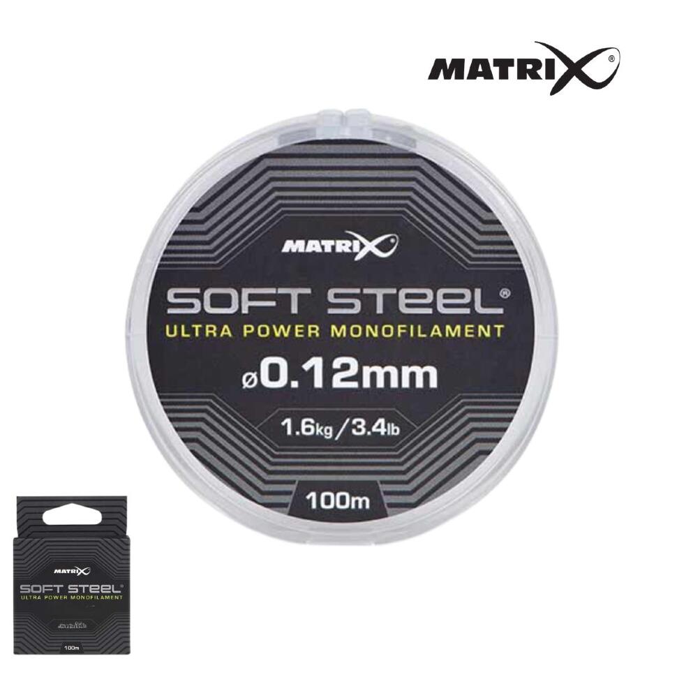 Монофильная леска Matrix Soft Steel Ultra Power 100m