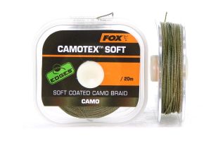 Мягкий поводковый материал в оплётке FOX Camotex Soft