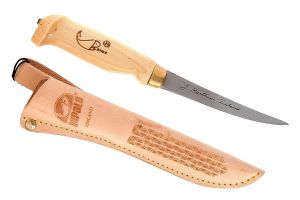 Филейный нож Rapala FNF4, лезвие 10 см, дерев. рукоятка
