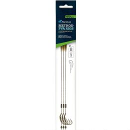 Поводки готовые Rich Carper Method PVA Rig, Continental Fluorex