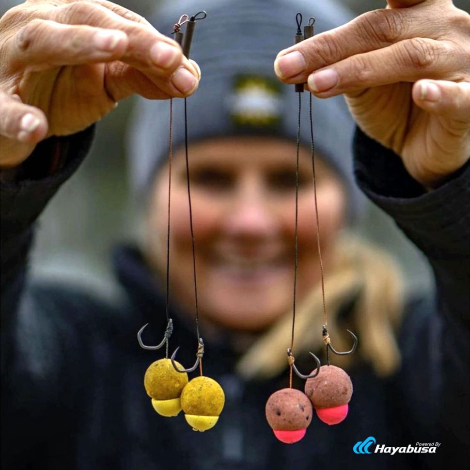Поводки готовые Rich Carper Method PVA Rig, Continental Fluorex