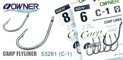 Крючки Owner 53261 (C-1) Carp Flyliner