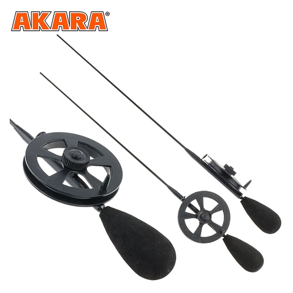 Удилище зимнее Akara Ledeer N с катушкой под кивок (хлыст Hi Carbon fast)