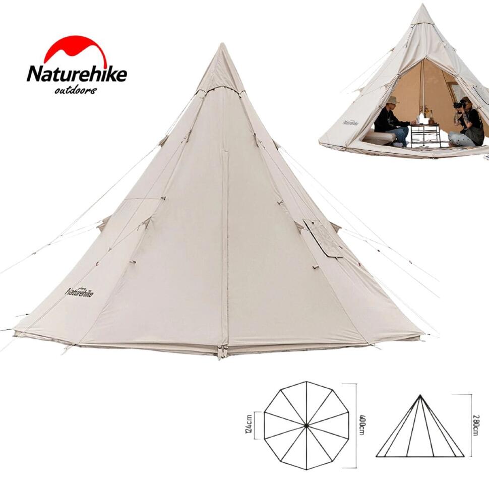 Пирамидальная палатка Naturehike с дымоходом Profound 9.6 NH20ZP002