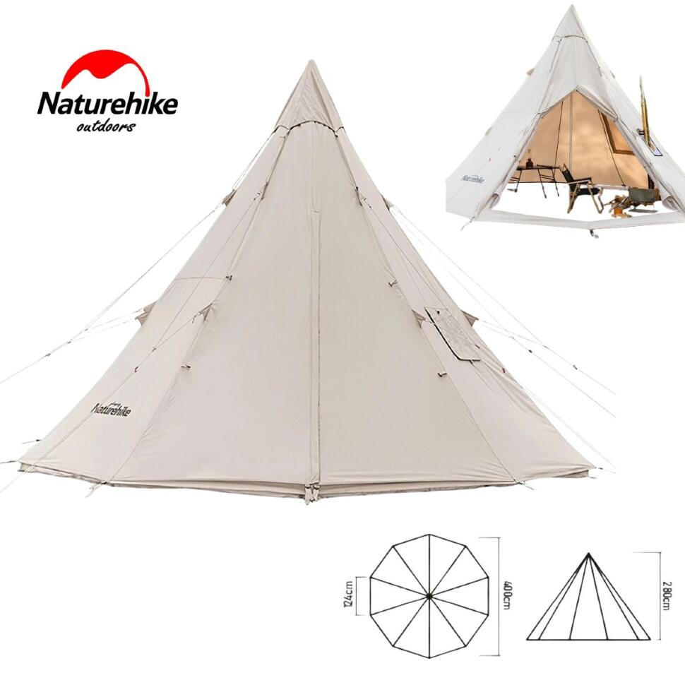 Пирамидальная палатка Naturehike с дымоходом Profound 9.6 NH20ZP002