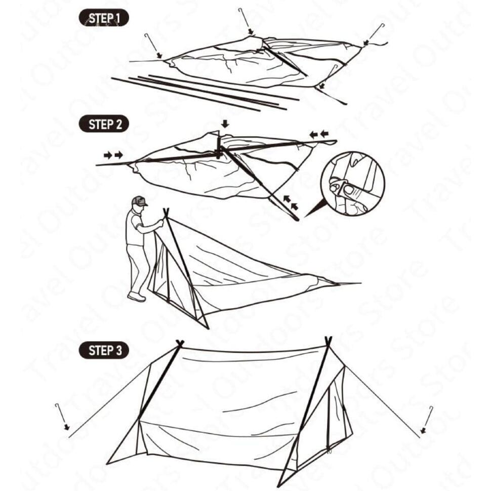 Палатка Naturehike Extend 4.8 NH20ZP011 2х-местная