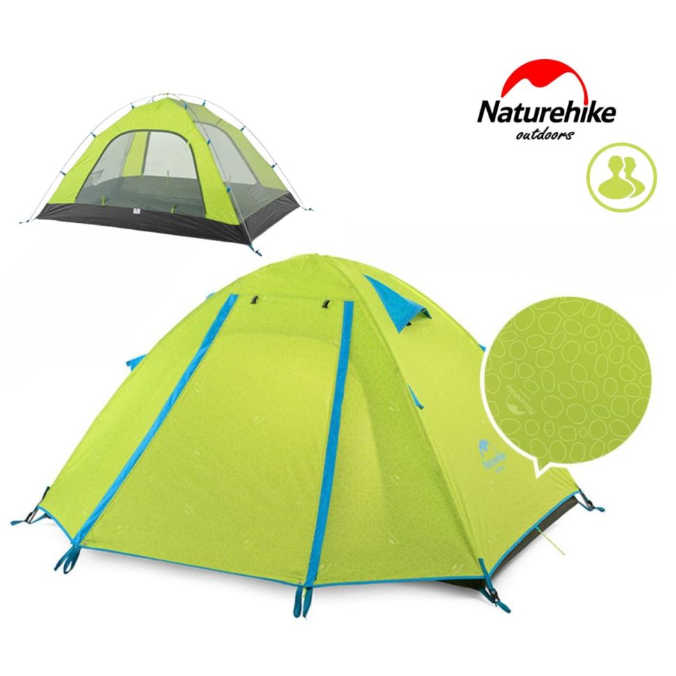 Трекинговая палатка Naturehike P-Series 2х местная NH18Z022-P