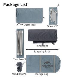 Трекинговая палатка Naturehike P-Series 2х местная NH18Z022-P