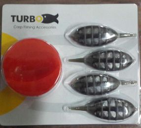 Набор кормушек "Turbo" с прессформой в блистере (4шт, 25, 30, 40, 50 гр.)