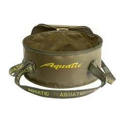 Ведро Aquatic В-03Х для замешивания корма с крышкой (цвет: хаки)