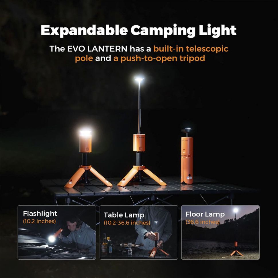 Фонарь кемпинговый FlexTail Evo Lantern Orange