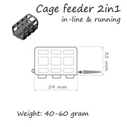 Кормушка ORANGE 2 in 1 Cage Feeder, в уп.