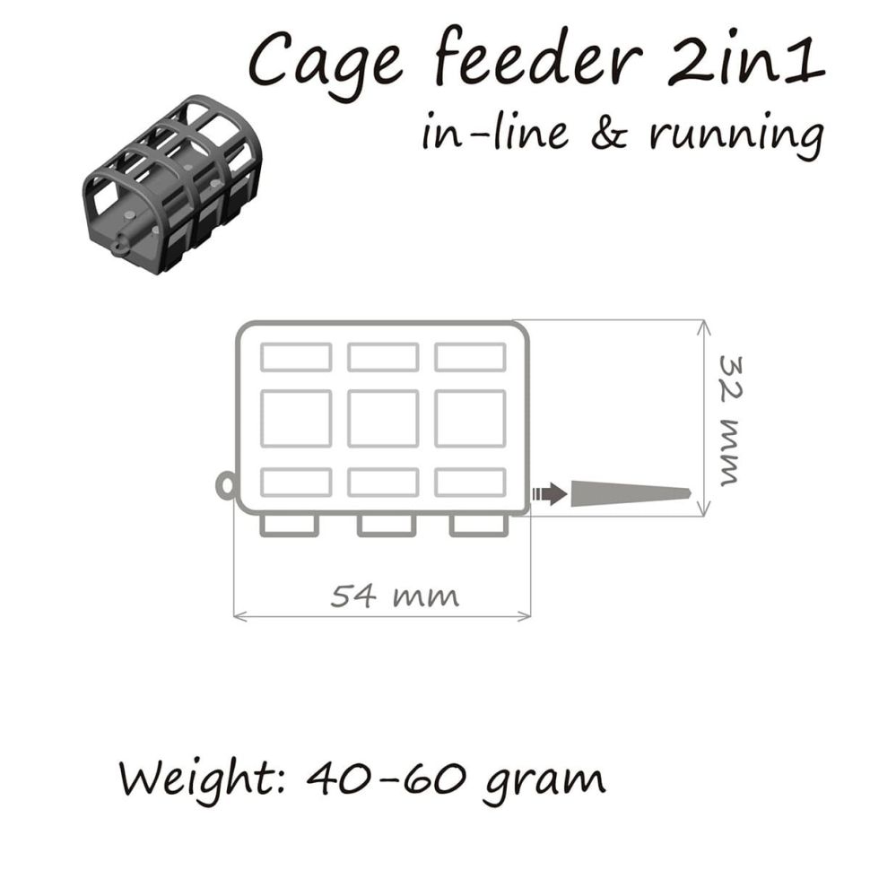 Кормушка ORANGE 2 in 1 Cage Feeder, в уп.