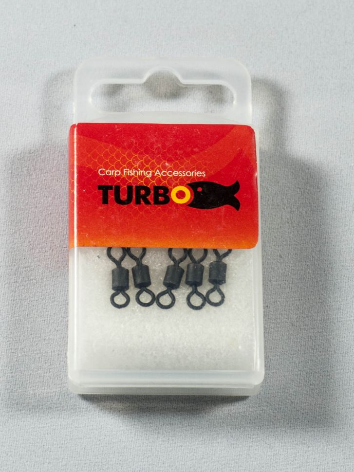 Вертлюг "Turbo" Rolling swivel / 10шт / Черный матовый