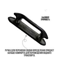 Ручка для переноски надувных лодок черная с намоткой