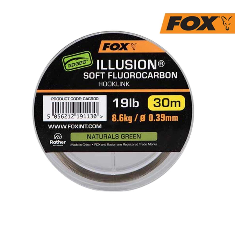 Леска флюорокарбоновая FOX Edges Illusion Soft Hooklink 30m