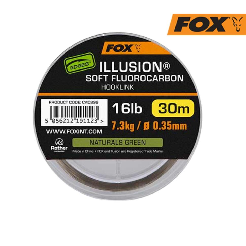 Леска флюорокарбоновая FOX Edges Illusion Soft Hooklink 30m