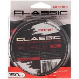 Леска Brain Classic Carp Line dark brown, 150m