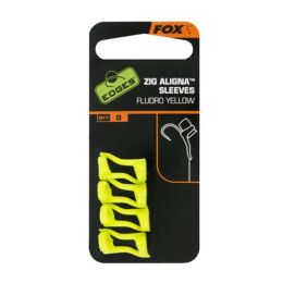 Держатель пенки Fox Zig Aligna Sleeves x 8 Yellow
