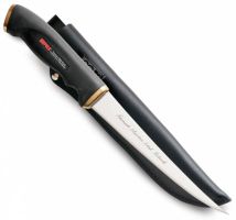Филейный нож Rapala Normark 406 ( лезвие 15 см., мягк. рукоятка, чехол кожан. )