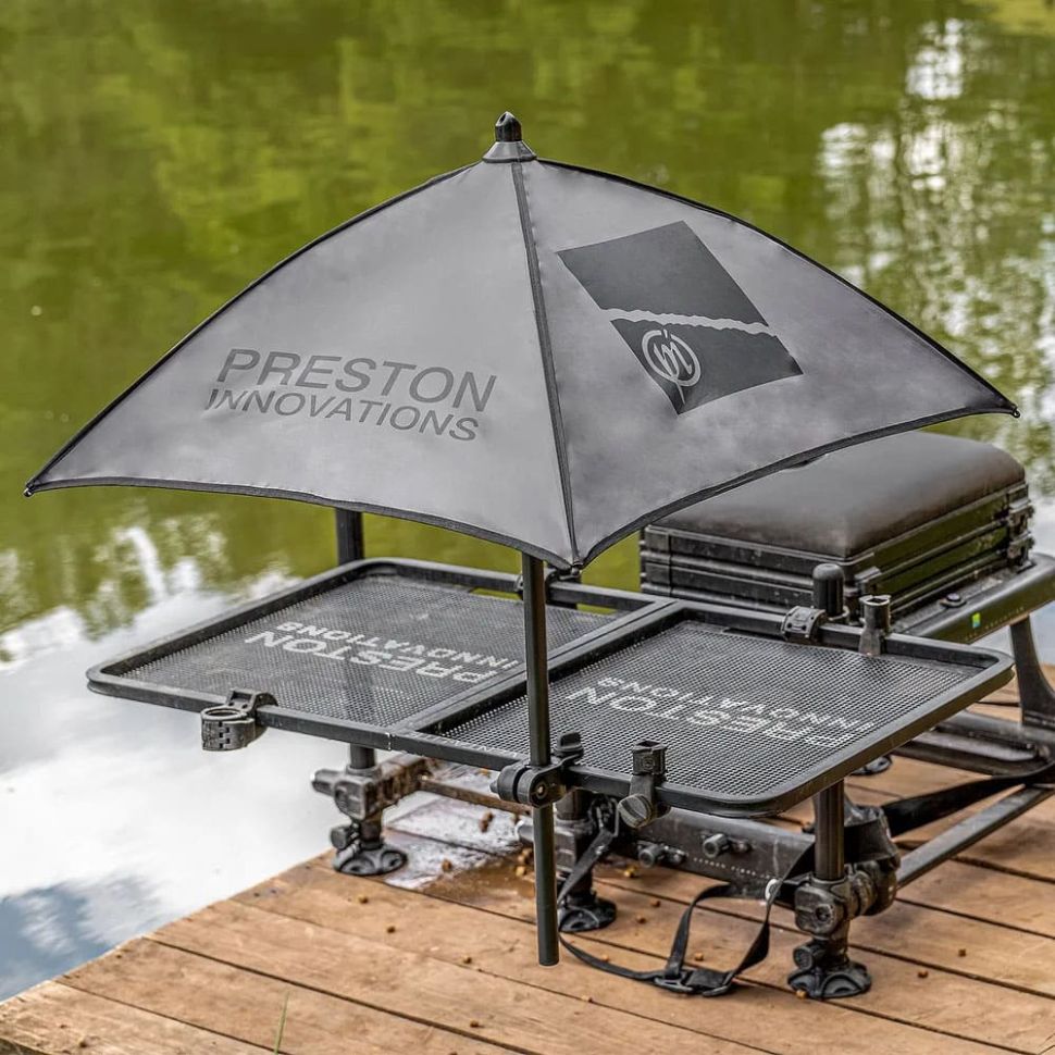 Зонт Preston OffBox Grey Bait Brolly