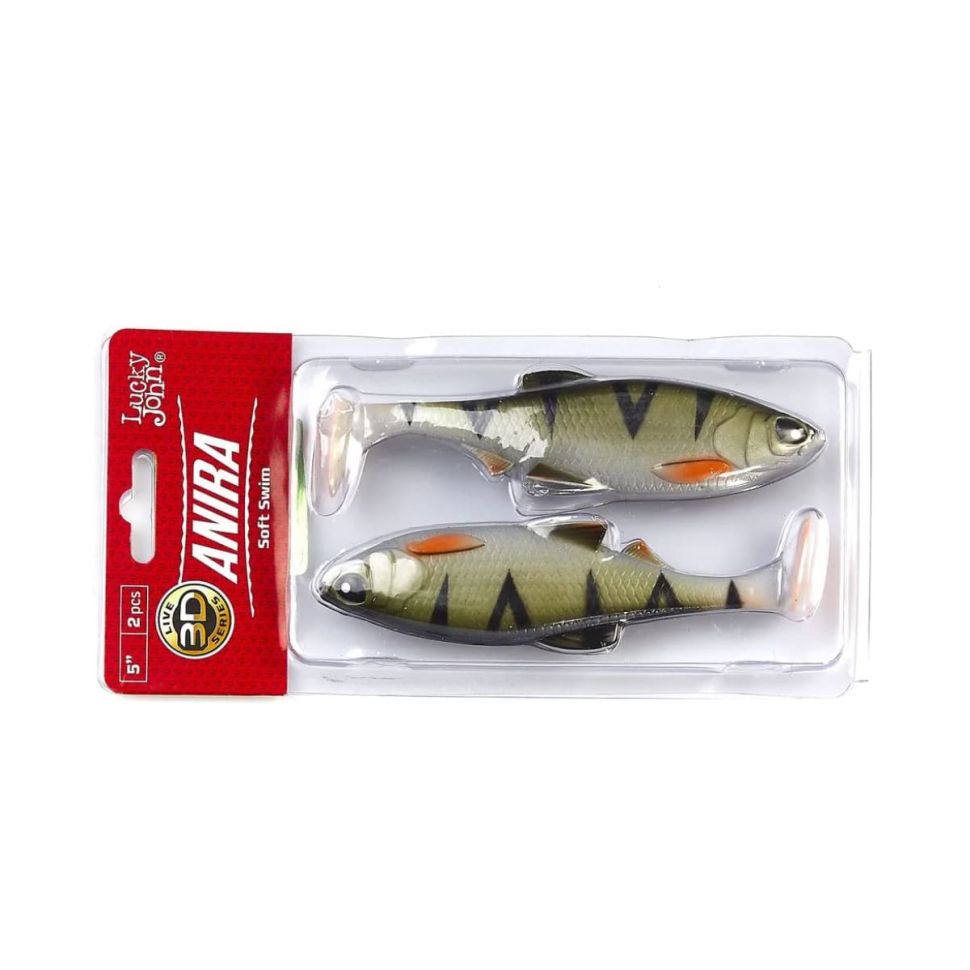 Виброхвосты Lucky John 3D Series Anira Soft Swim