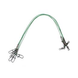 Поводок стальной Namazu Leader 1х7 Nylon Coated Green d-0.30мм
