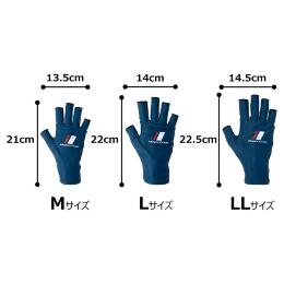 Перчатки Major Craft Gloves Sun Protection Navy UPF 50+