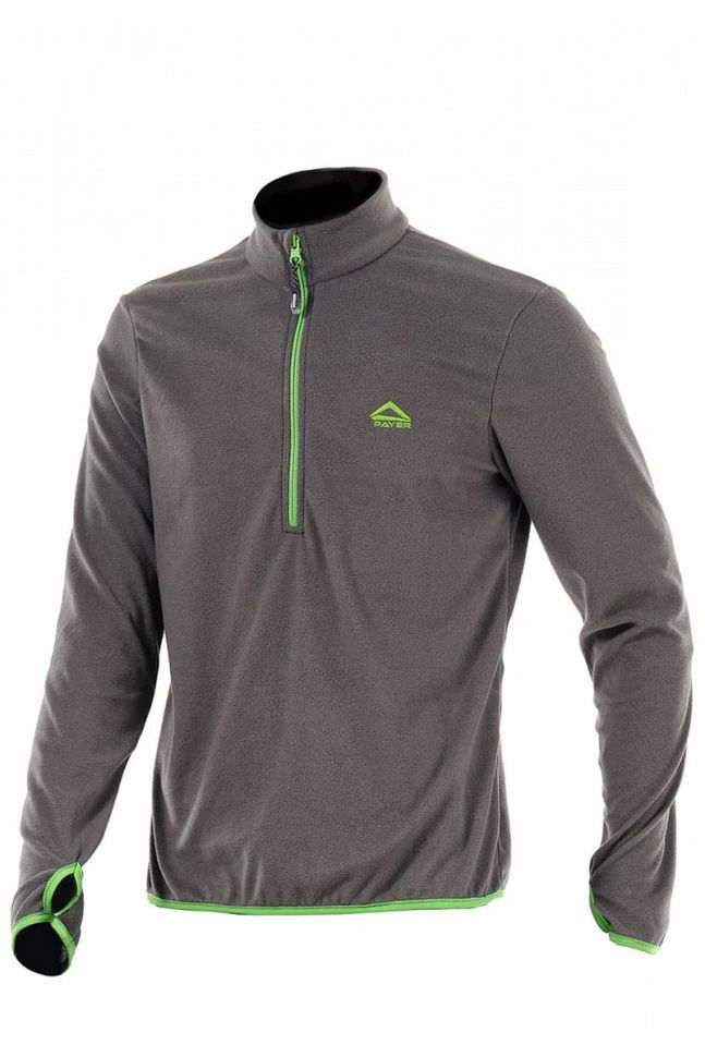Толстовка Novatex Тахо (флис 150гр, серый с зеленым) PAYER