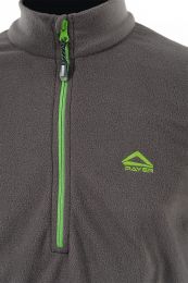 Толстовка Novatex Тахо (флис 150гр, серый с зеленым) PAYER