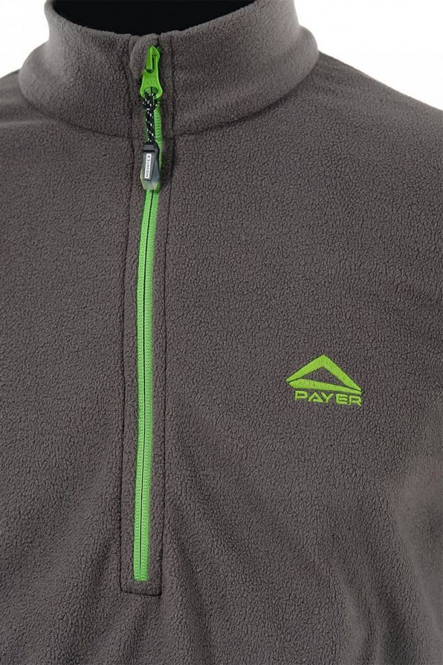 Толстовка Novatex Тахо (флис 150гр, серый с зеленым) PAYER