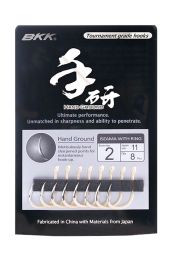 Крючки BKK Iseama-R Hand Ground White Nickel - Yellow