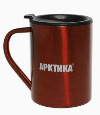 Термокружка не вакуумная тм Арктика 300мл (красная)