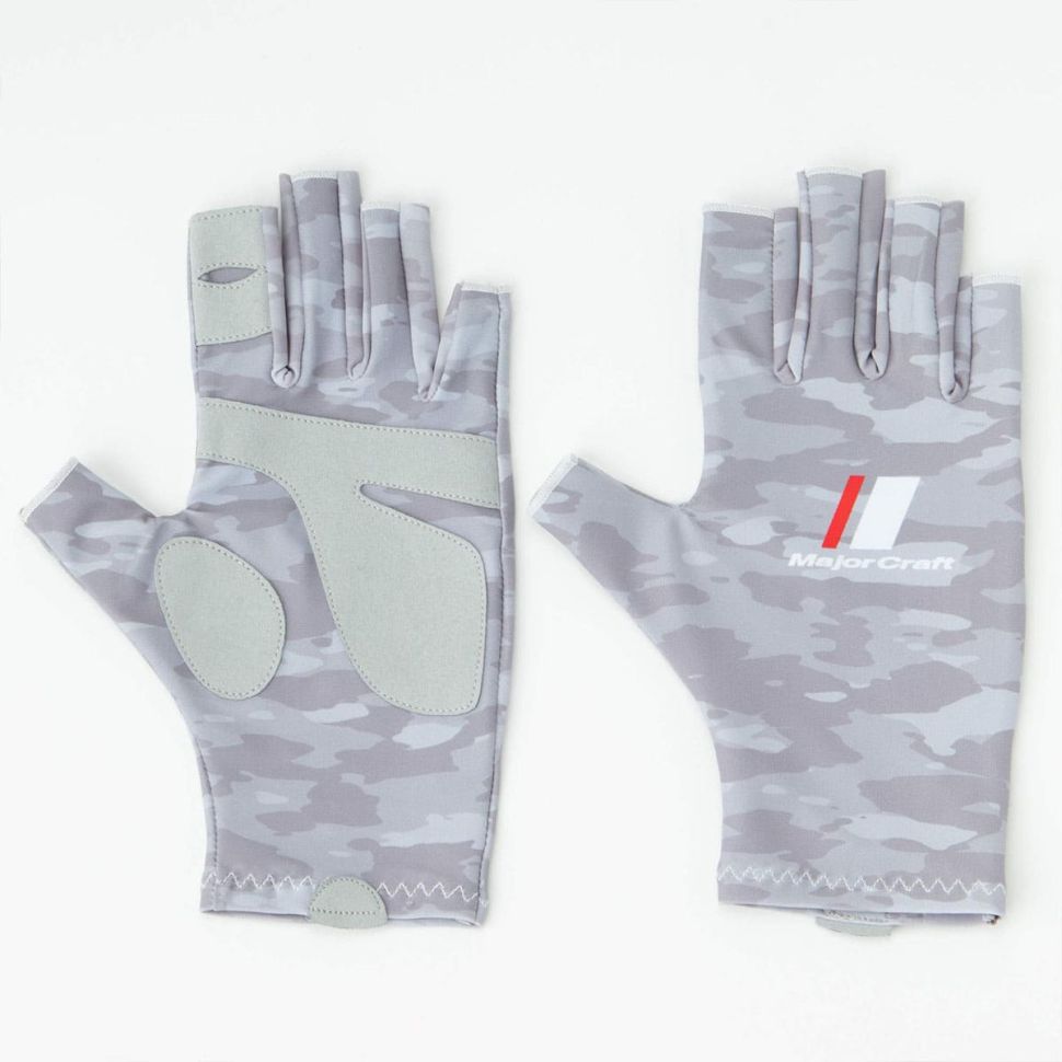 Перчатки Major Craft Gloves Sun Protection Light Grey UPF 50+