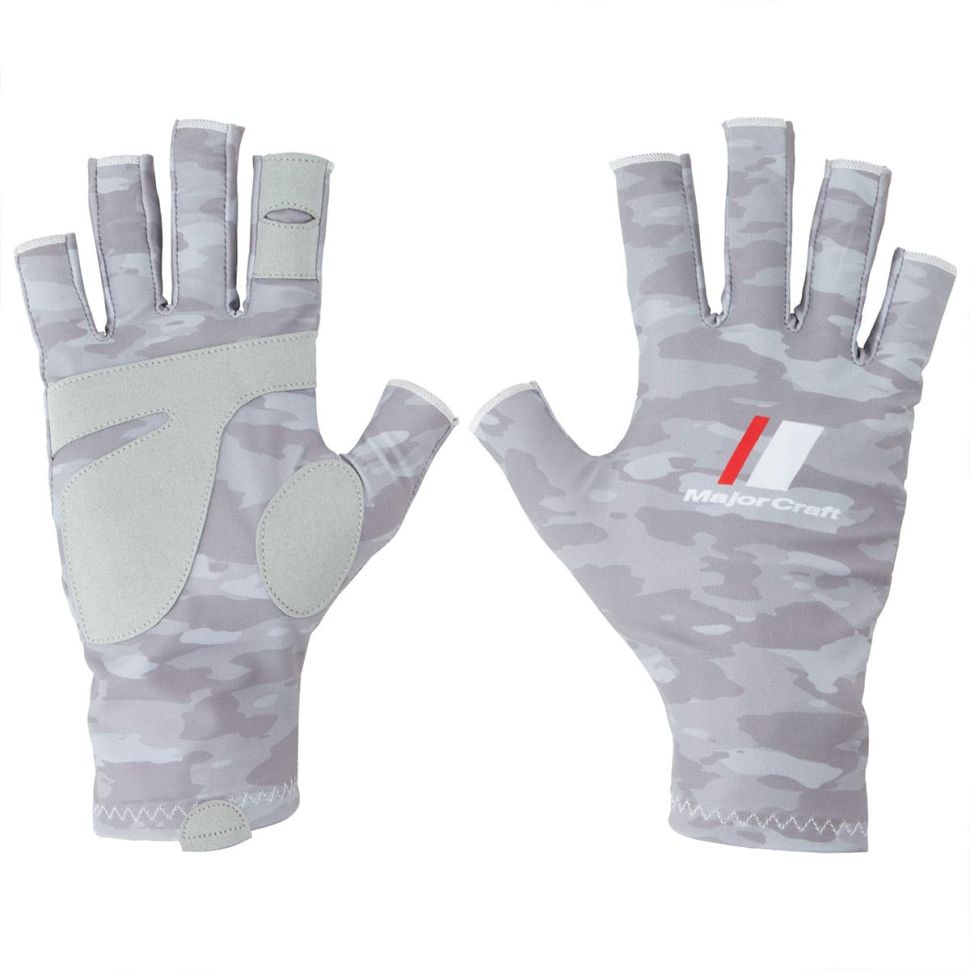 Перчатки Major Craft Gloves Sun Protection Light Grey UPF 50+